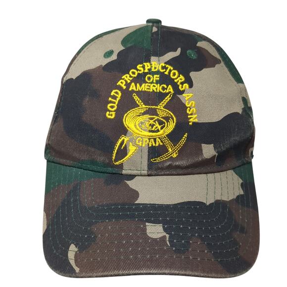 Gold Prospector Assn. Of America Baseball Cap Multi One Size Camouflage Hit Wear - Picture 1 of 9